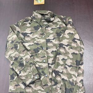 American Eagle Outfitters Camo Jacket in Green & Tan